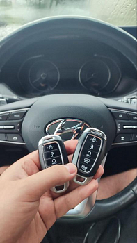 Хендай Палисад изготовление дубликата чип ключа зажигания