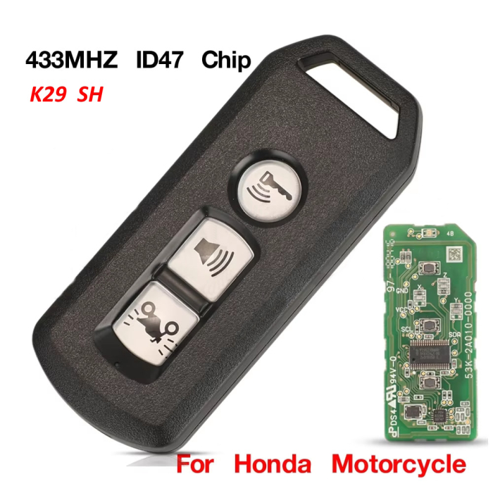 Ключ мотоцикла Хонда K29  SH корпус с платой Ключ мотоцикла Хонда K29  SH корпус с платой