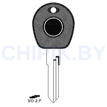 Заготовка авто ключа Ауди, Фольксваген VO-2.P HF44P HU49 КНР под чип Заготовка авто ключа Ауди, Фольксваген VO-2.P HF44P HU49 КНР под чип