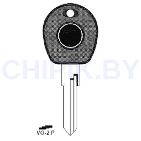 Заготовка авто ключа Ауди, Фольксваген VO-2.P HF44P HU49 КНР под чип Заготовка авто ключа Ауди, Фольксваген VO-2.P HF44P HU49 КНР под чип