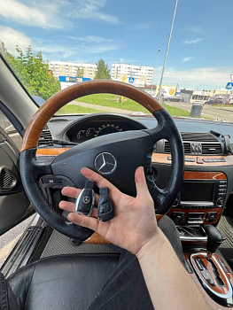 Мерседес W220 изготовление дубликата чип ключа зажигания