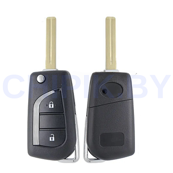 Ключ Тойота Фортунер выкидной корпус, лезвие TOY48 Ключ Тойота Фортунер выкидной корпус, лезвие TOY48