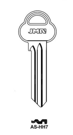 Заготовка ключа AS-HH7 ASS52R A37HH AA52R AS37HH  Европа