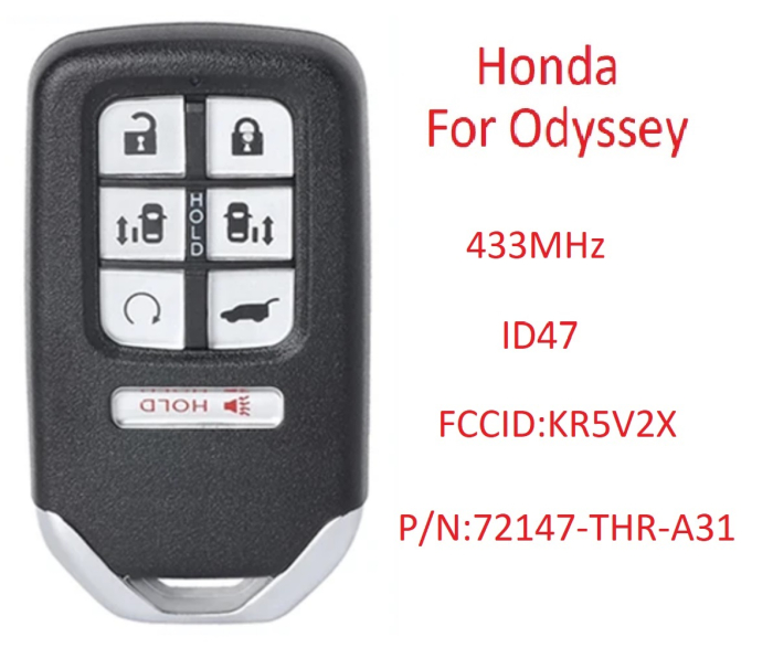 Смарт ключ Хонда Одиссей корпус с платой 7 кнопок Смарт ключ Хонда Одиссей корпус с платой 7 кнопок