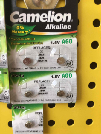 Батарейка AG0,379,LR50,LR521,SR521W Camelion