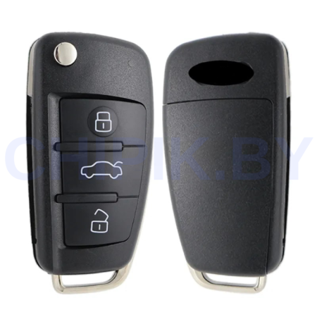 Ключ Ауди А1, А3, А4, А6, Q7 выкидной корпус Ключ Ауди А1, А3, А4, А6, Q7 выкидной корпус