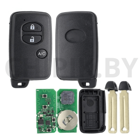 Пульт KEYDIY TIB03-4, 3 кнопки А/С, с чипом 8A 4D, для KD-X2, KD MAX, KDX4