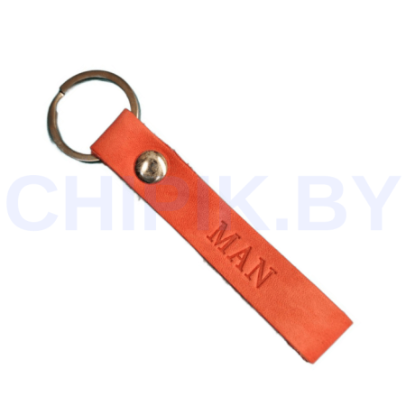 Брелок МАН кожа Красный