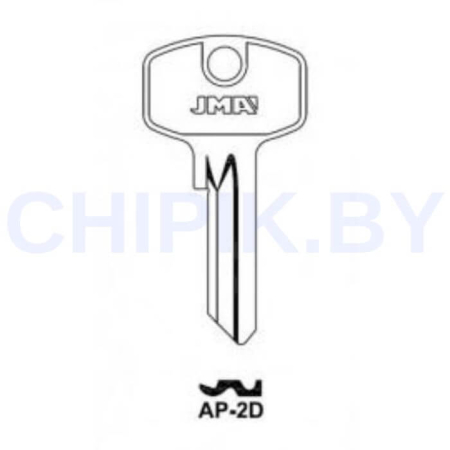 Заготовка ключа AP-2D APK1 APE1 Европа