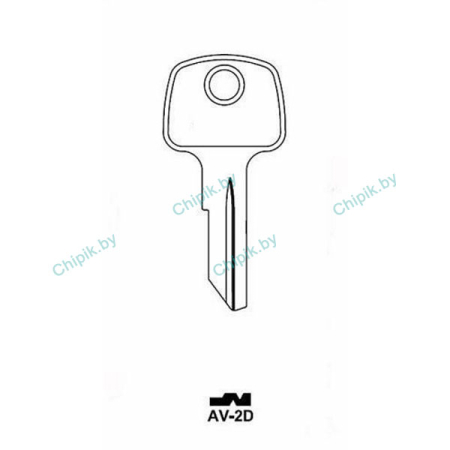 Заготовка ключа AV-2D AV2 AVG2D 0034s КНР