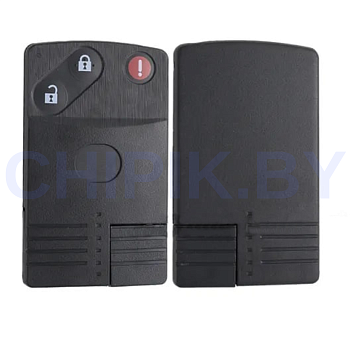 Ключ Мазда CX-7, CX-9 Корпус чип карта 3 кнопки Ключ Мазда CX-7, CX-9 Корпус чип карта 3 кнопки