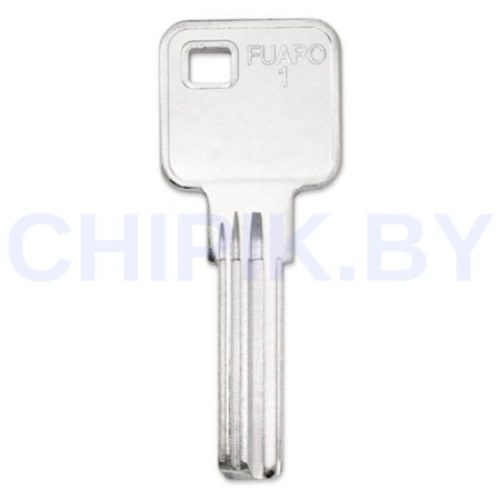 Заготовка ключа FUARO-1 4 паза (28,9-8,8-2,3)