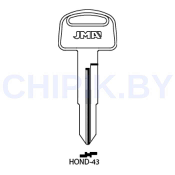 Заготовка авто ключа Хонда HOND-43 HON64 HON64 HD52 Европа металл