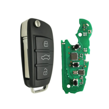 Ключ Ауди A6, Q7, S6 выкидной с платой