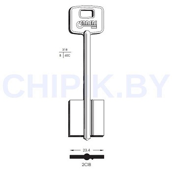 Заготовка ключа CI-5.PG 2CI8 5CS10 24*23.4 мм Европа Заготовка ключа CI-5.PG 2CI8 5CS10 24*23.4 мм Европа