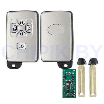 Пульт KEYDIY TIB05, 4 кнопок, боковые двери