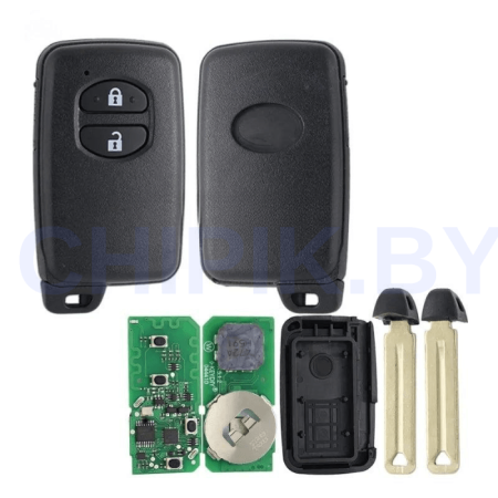 Пульт KEYDIY TIB03-4, 2 кнопки, с чипом 8A 4D, для KD-X2, KD MAX, KDX4