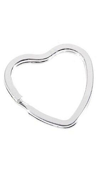 Кольцо для ключей сердечко