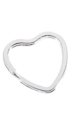 Кольцо для ключей сердечко