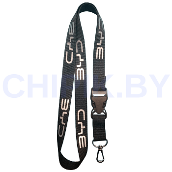 Ланьярд БУД Черный