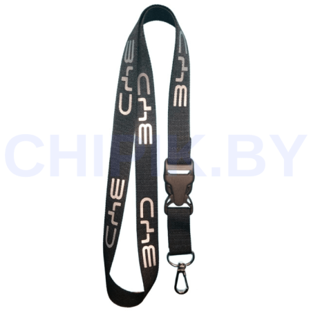 Ланьярд БУД Черный