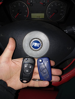 Фиат Стило изготовление дубликата чип ключа зажигания