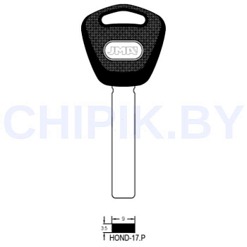 Заготовка авто ключа Хонда HOND-17.P HON60AP HO61AP HD44P93 Европа пластик