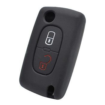 Силиконовый чехол для Peugeot Citroen 2 кнопки