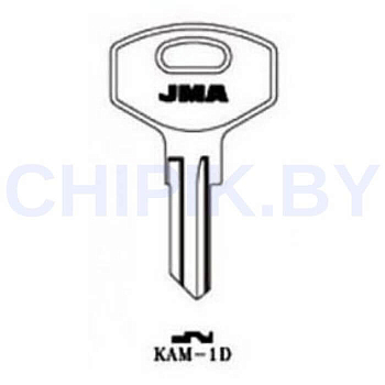 Заготовка авто ключа МАЗ, КАМАЗ KAM-1D KAM1 KAZ10 KZ1D Европа металл
