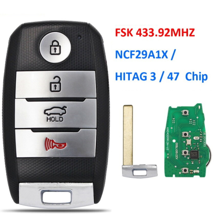 Ключ КИА Спортейдж смарт корпус с платой