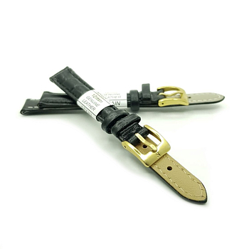 Ремешок искусственная кожа 12 мм, Черный Ремешок искусственная кожа 12 мм, Черный