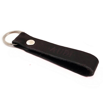 Брелок Ауди кожа Черный Брелок Ауди кожа Черный