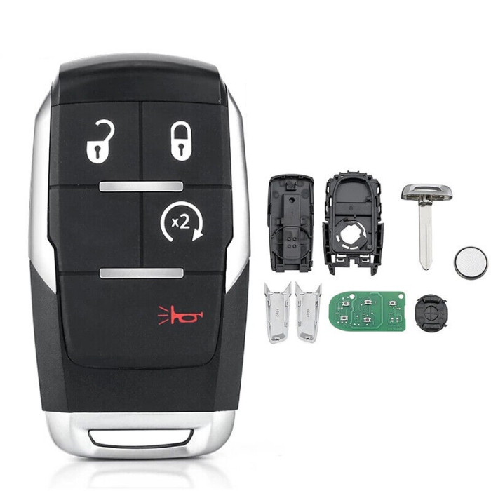 Смарт ключ Додж Рам, Рам Пикап корпус с платой 4 кнопки Смарт ключ Додж Рам, Рам Пикап корпус с платой 4 кнопки