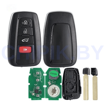 Пульт Lonsdor LT30-01 Toyota Corolla, Levin, Corolla Cross, Allion, Camry, chip ID4A, 4 кнопки, минивэн, паника