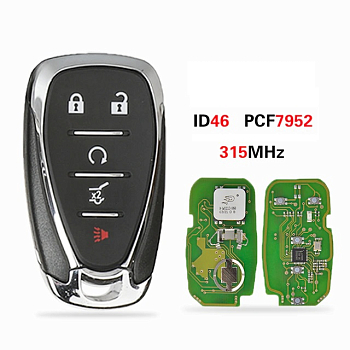 Смарт ключ Шевроле Малибу, Круз, Камаро корпус с платой 315Mhz