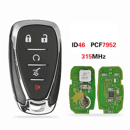 Смарт ключ Шевроле Малибу, Круз, Камаро корпус с платой 315Mhz