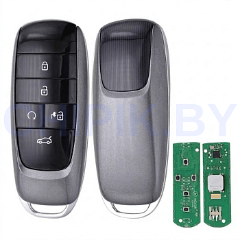Пульт KeyDiy ZB44-5, 5 кнопок, электромобиль