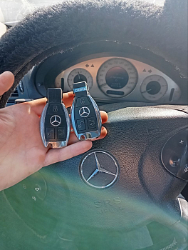 Мерседес W211 изготовление дубликата чип ключа зажигания