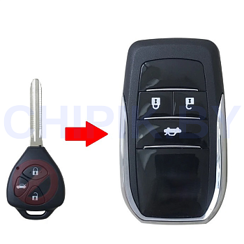 Ключ Тойота Ярис, Ланд Крузер Прадо, Авалон выкидной корпус под переделку Ключ Тойота Ярис, Ланд Крузер Прадо, Авалон выкидной корпус под переделку