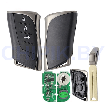 Пульт Lonsdor LT20-07 8A+4D Lexus, 3 кнопки, седан