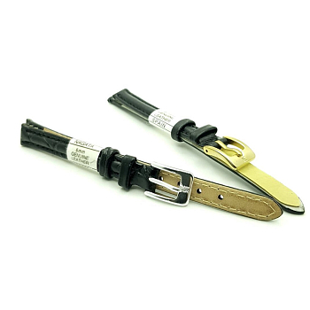 Ремешок искусственная кожа 8 мм, Черный Ремешок искусственная кожа 8 мм, Черный