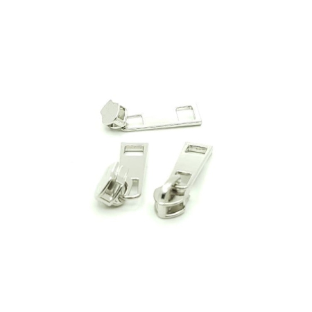 Бегунок Спираль 5, Галантерея (без стопора), Хром