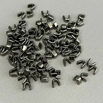 Ограничитель Стопор-одинарный, Малый, Черный, Темный никель УПАКОВКА