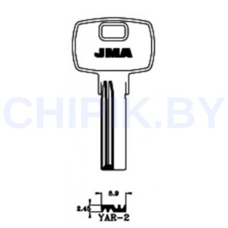 Заготовка ключа YAR-2 YD7R YR2R