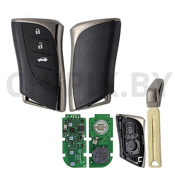 Пульт KEYDIY KD-TIB02, 3 кнопки седан, с чипом 8A 4D, для KD-X2, KD MAX, KDX4