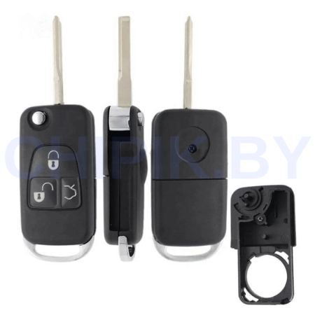 Ключ Мерседес G, S, E, С, A, B класс, выкидной корпус