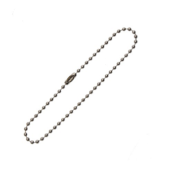 Цепочка шарики с замком цв никель 20 см