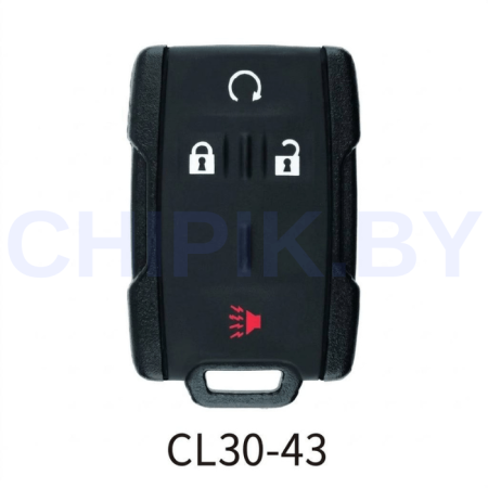 Пульт Lonsdor Chevrolet CL30-43, 4 кнопки, паника