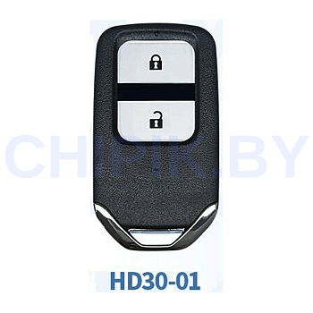 Пульт Lonsdor Honda HD30-01 2 кнопки, чип ID46 ID47 ID4A, частота 312 МГц,314,35 МГц,315,12 МГц,433,92 МГц