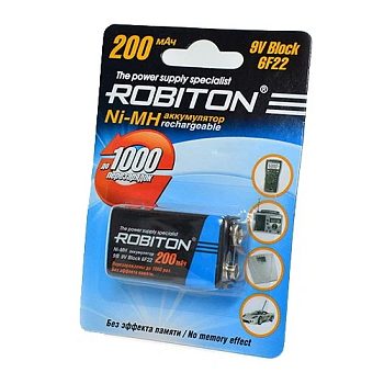 Аккумулятор Крона ROBITON 200 6F22 9V